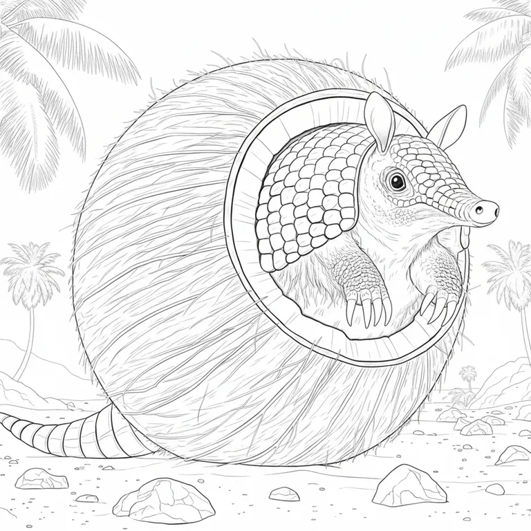 Armodillo Cocodillo ぬりえ