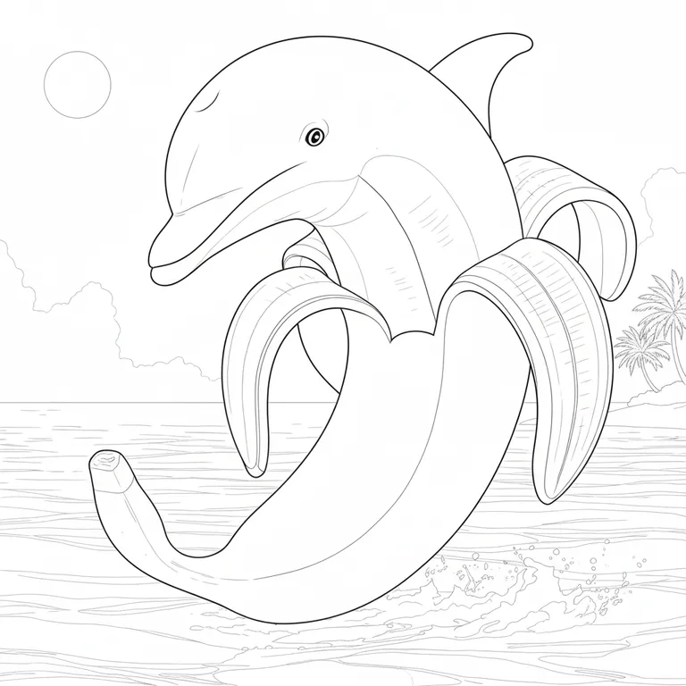 Bananita Dolfinita ぬりえ