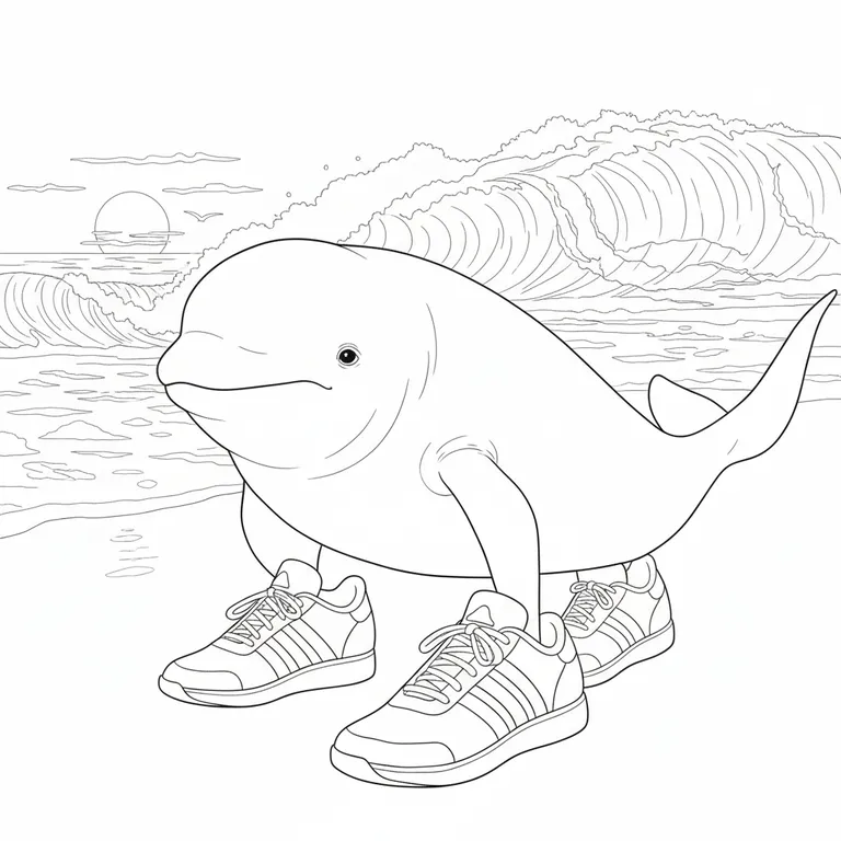 Belula Beluga ぬりえ
