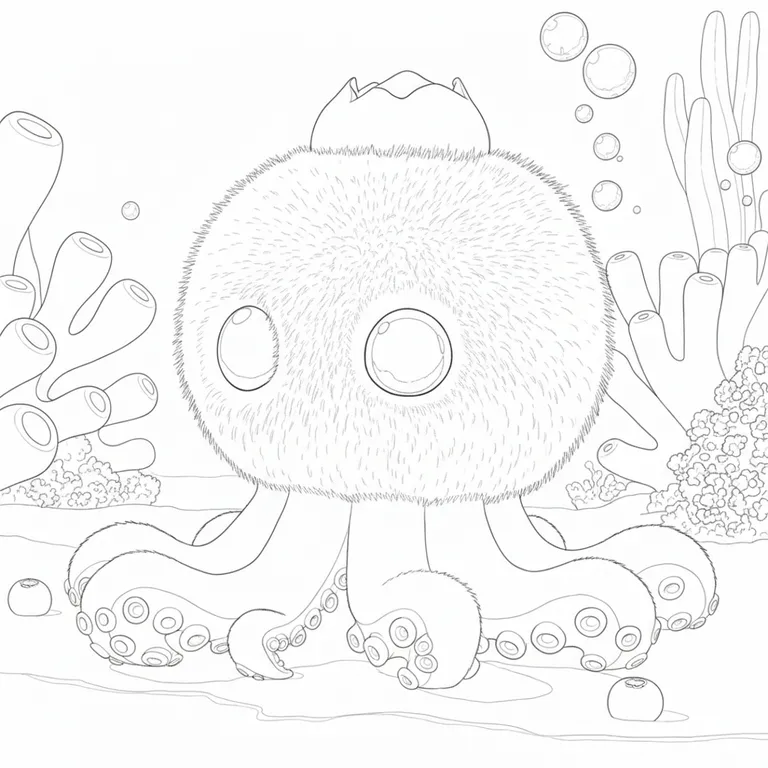 Blueberrinni Octopussini ぬりえ