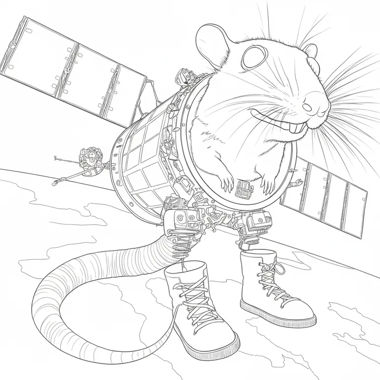 Cacasito Satelito ぬりえ