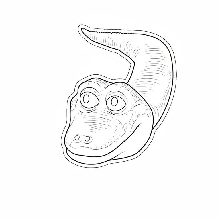 Crocodildo Penisini ぬりえ
