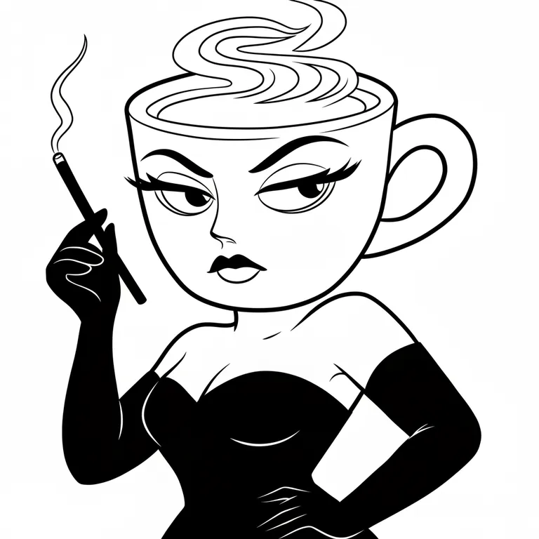 Espressona Signora ぬりえ