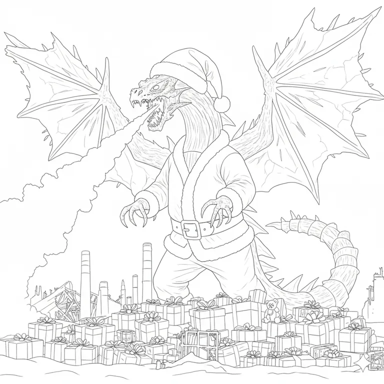 Ice Dragon ぬりえ