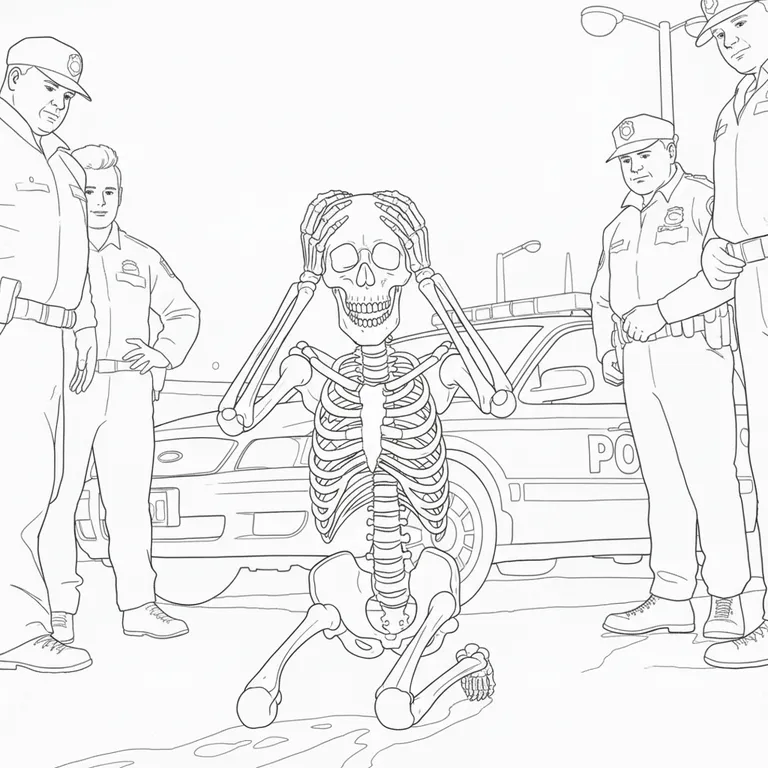 Noo La Polizia ぬりえ
