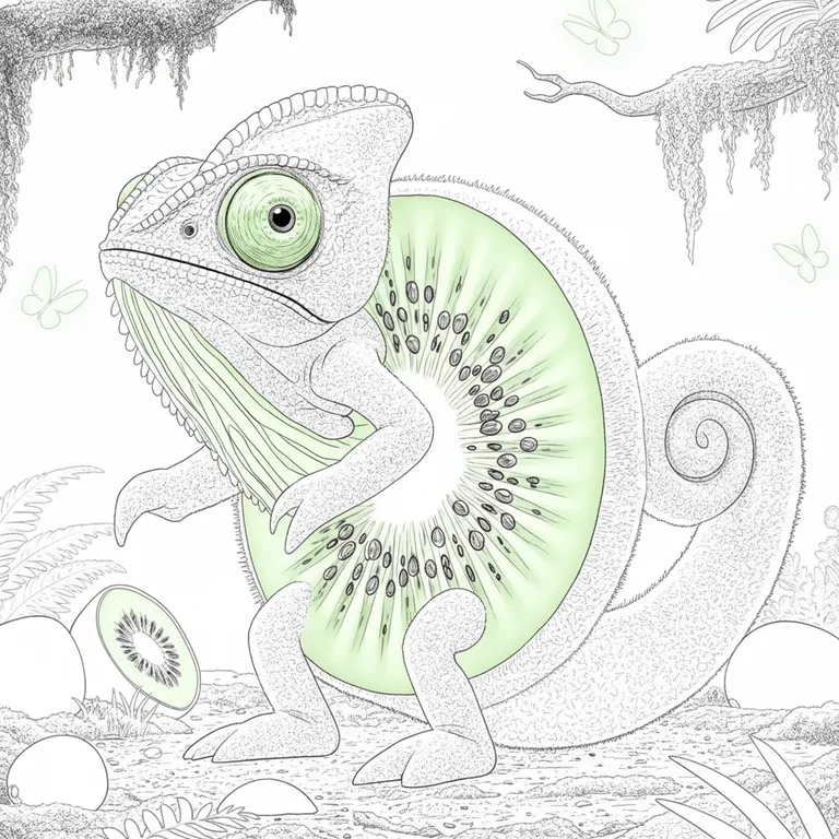 Quivioli Ameleonni ぬりえ