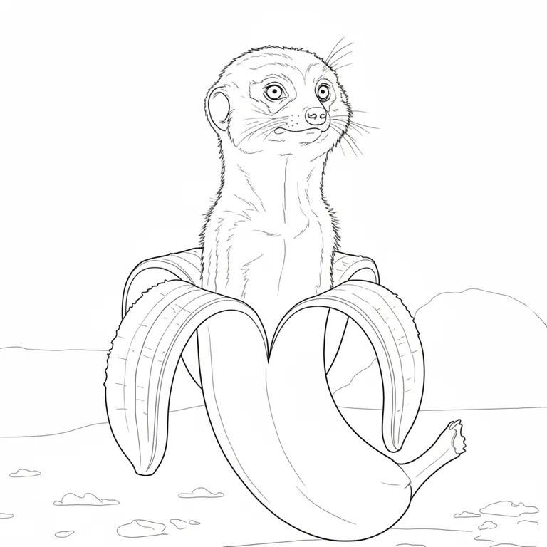 Suricatelli Bananelli ぬりえ